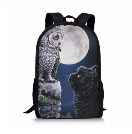 One of A Kind Celestial Moon Sphynx Cat Laptop Backpack - IAMGONEGIRL  DESIGNS